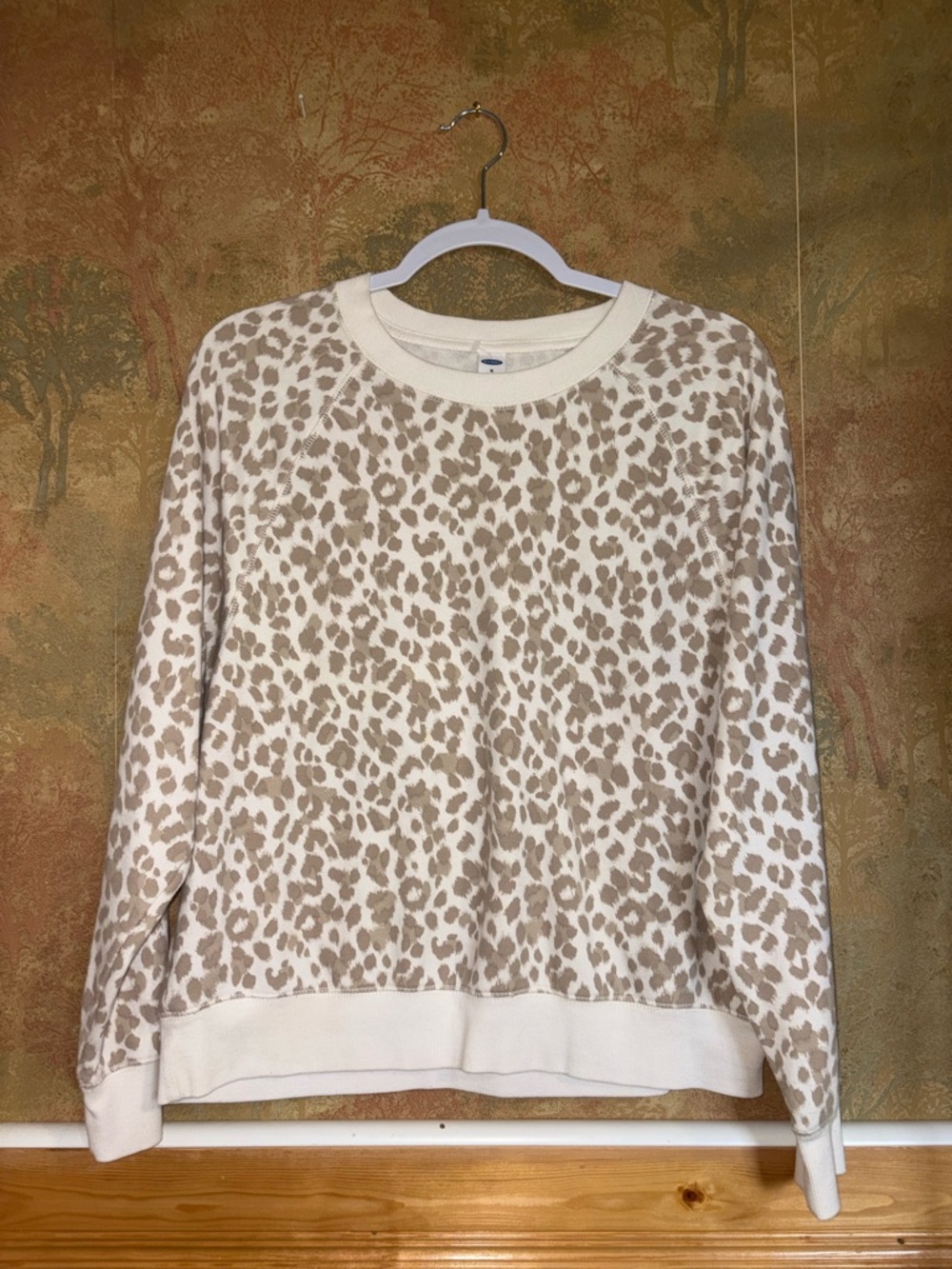 Old Navy ~ Beige Printed Sweater